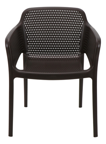 Cadeira de jantar Tramontina Gabriela, estrutura de cor  marrom, 1 unidade