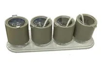 Comprar Set X4 Especieros Condimenteros Salseras C\u002Fbase Y Cucharitas