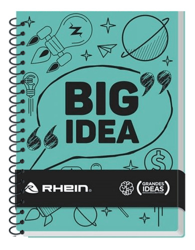 Pack 5 Cuadernos Big Ideas Rhein Carta 150 Hojas Tapa Dura
