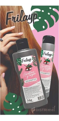 Imagen 3 de 5 de Shampoo Keratina Y Argan X970ml