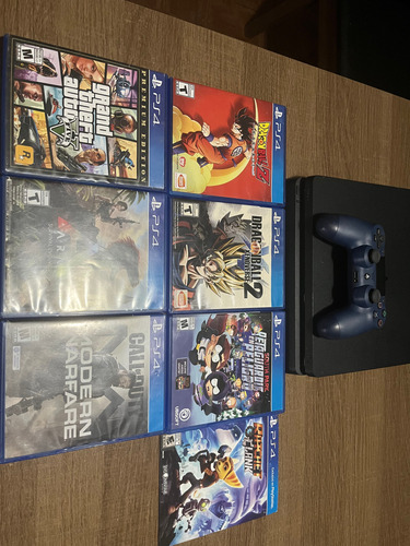 Playstation 4 Slim 1tb + Control + 7 Juegos