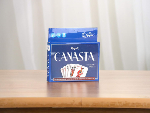 Regal Games Canasta Family Card Game - Cards De Color Azul D