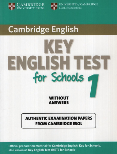 Cambridge Key English Test For Schools 1 (ket) - Student's B