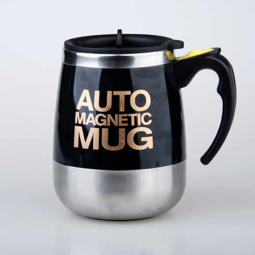 Vaso Agitador Magnético Con Carga Usb Automática, Negro, 400