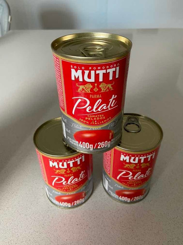 Tomate En Lata Importado De Italia Mutti 400g. El Mejor!