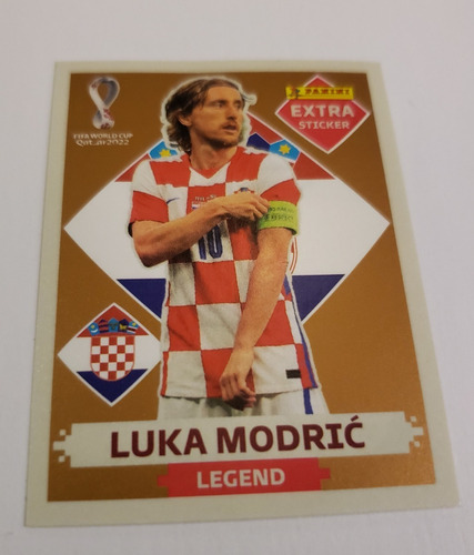 Luka Modric Legend Extra Stiker Panini Qatar 2022