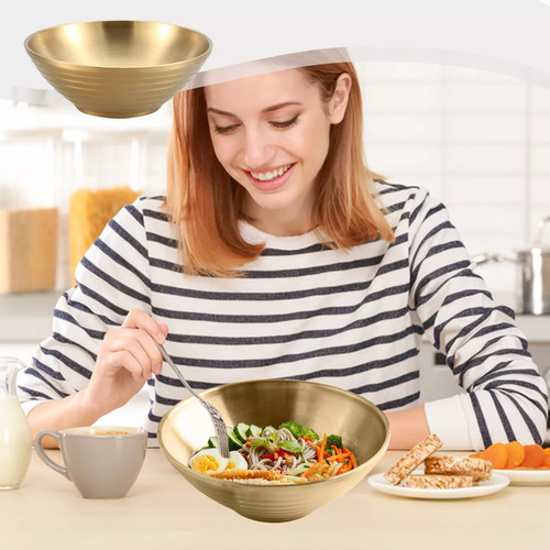 Cubeta B De Acero Inoxidable, Tazón De Ramen, Fideos Fríos