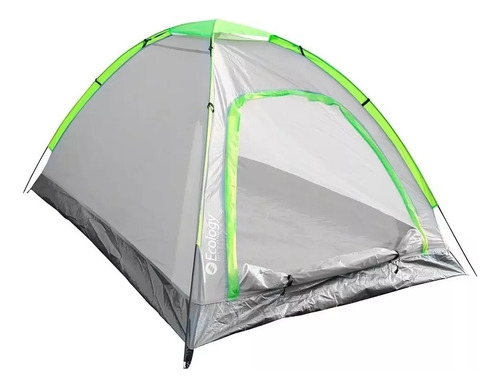 Carpa Ecology Sunshine Para 4 Personas Camping Gris/verde