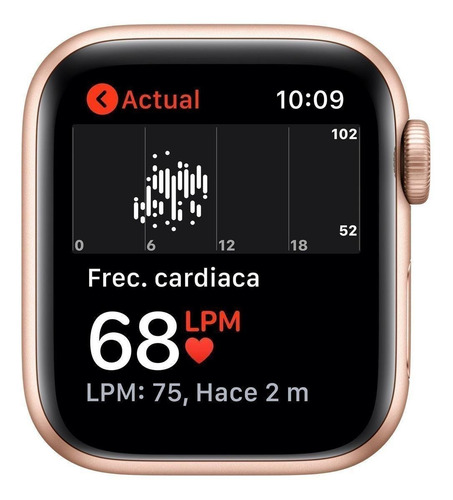 Imagen 4 de 9 de Apple Watch SE (GPS, 40mm) - Caja de aluminio color oro - Correa deportiva Rosa arena