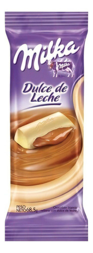 Chocolate Milka Blanco Dulce De Leche X 67,5 Gr - Lollipop
