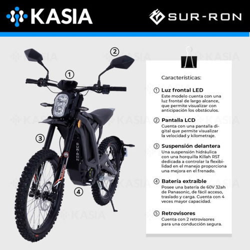 Moto Electrica Surron Light Bee L1e 5000w 32ah Kasia
