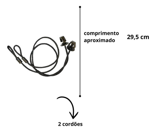 Par Cordão Corda Tampão Bagagito Polo 2017 2018 2019 2020/21