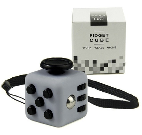 Cubo Fidget Mini Juguete Desestresante Color Gris