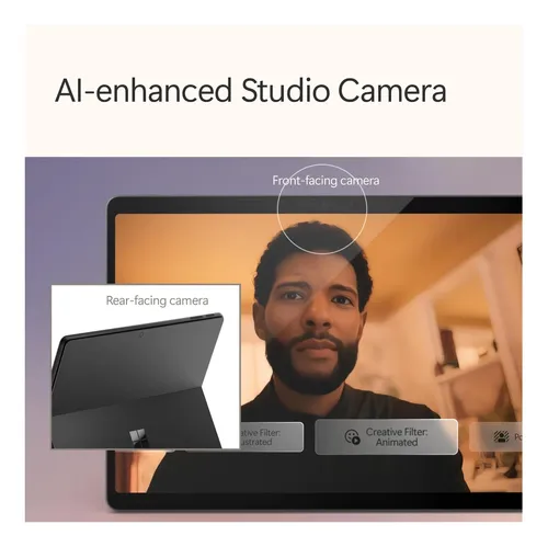 Microsoft Surface Pro 2 Em, Windows 11 Copilot+ Pc Preto