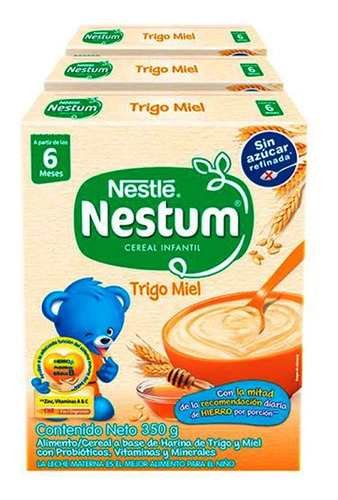 Cereal  Nestum Trigo Miel Pack