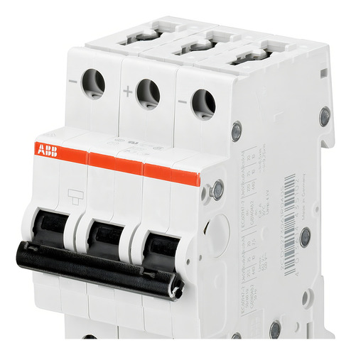 Disyuntor tripolar 10a a 32a Curve C 230/400 v S203 Abb