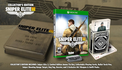 Sniper Elite 3 Collectors Edition Xbox One Físico Exclusivo