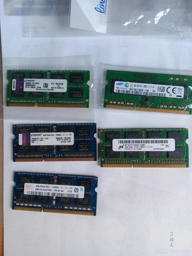 Memorias Ram 4gb Ddr3 Laptops 1333mhz 12800mhz Pc3l-12800s  
