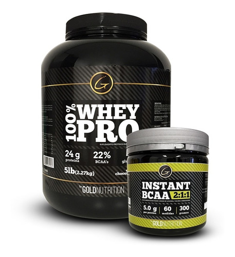 Pack Proteina - Whey Pro 5 Lb + Bcaa 300g