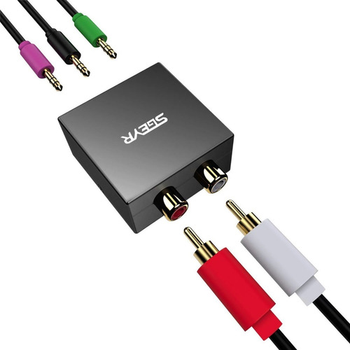 Adaptador De Audio 5.1 Estéreo Rca A 3.5 Bidireccional