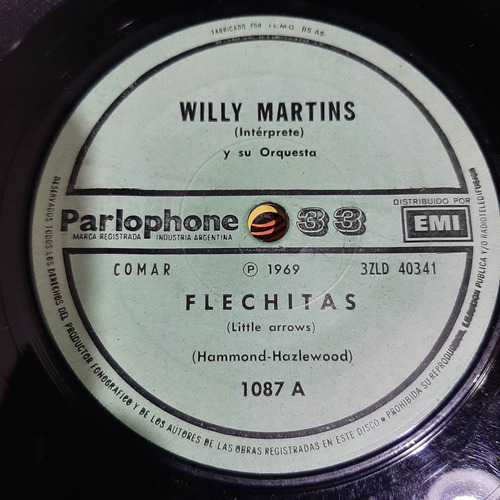 Simple Willy Martins Y Su Orquesta Parlophone J C1