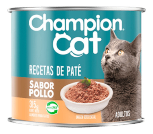 Lata Champion Cat Sabor Pollo Gato  315gr