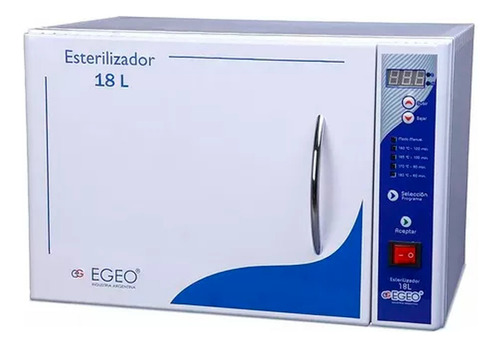 Egeo Estufa Esterilizadora 18 Litros Odontologia Acero Inox