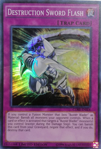 Yugioh! Destruction Sword Flash Core-ense4 Super Rare