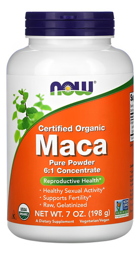 Suplemento En Gramas Now Foods Maca X 198g