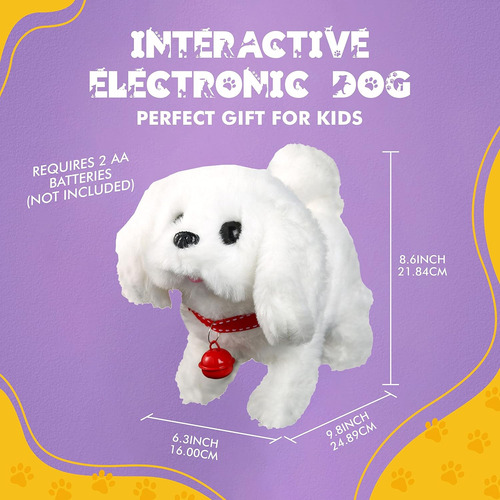 Betterline Cachorro Electrónico Interactivo Para Mascotas, C