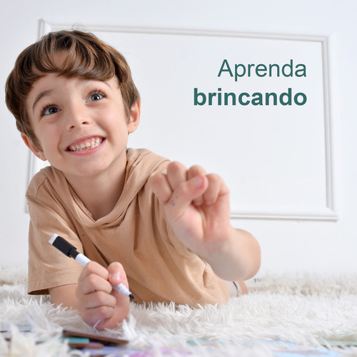 Brinquedo Educativo Alfabeto Ilustrado Escreva E Apague