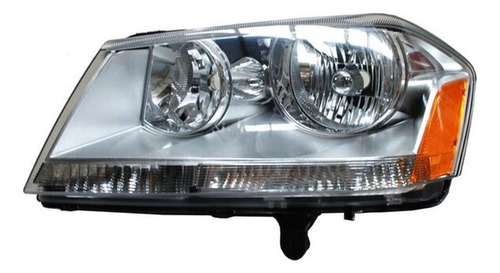 Faro Para Dodge Avenger 2008-2014 Halógeno Fondo Cromado Izquierdo/conductor