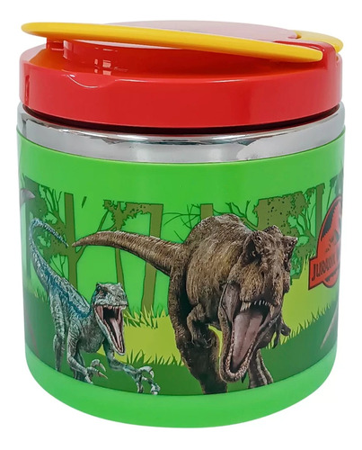 Termo De Comida 600ml Scool - Jurassic World (verde)