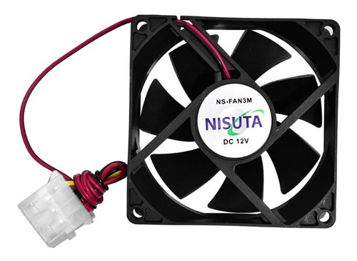 Cooler Fan Para Cpu Fuente Gabinete Molex 80x80x25mm