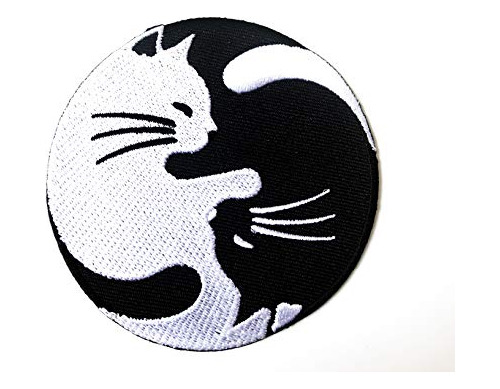 Símbolo Del Símbolo Del Taoísmo Chino Con Forma De Gato, Yin