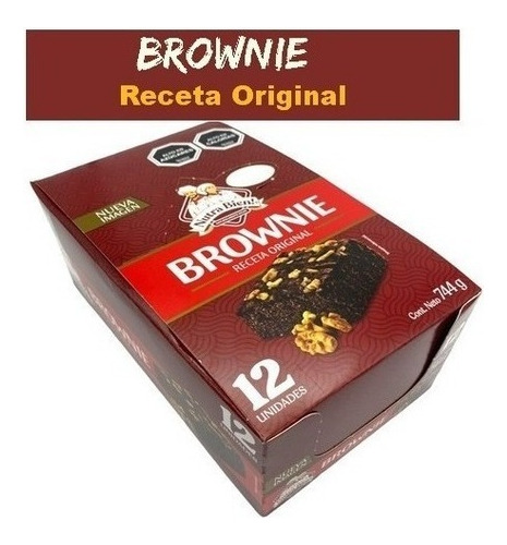 Brownie, Bizcocho Receta Original Nutra Bien De 12 Unidades