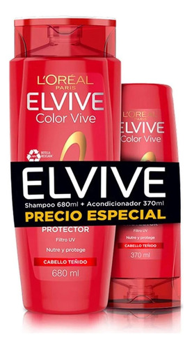 Shampoo Elvive Colorvive 680ml + Acondicionador 370ml