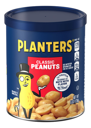 Planters Maní Tostado Salado 170grs Usa