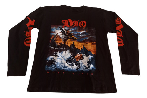 Dio Holy Diver Polera Manga Larga Talla L Envio Gratis