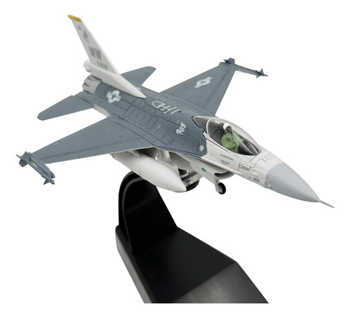 A Modelo De Aleación Fundida A Escala 1/100, F16c Fighter,