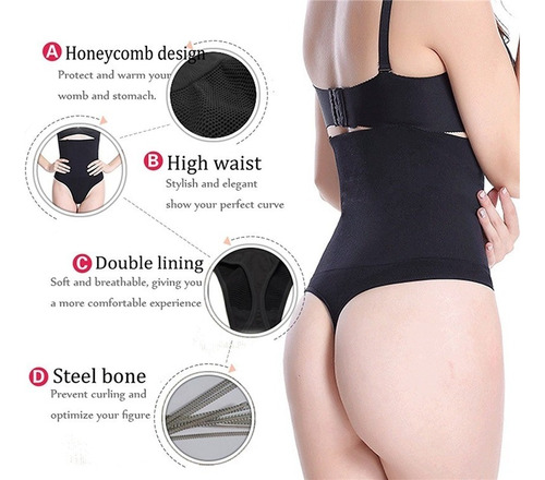 Fajas Para Mujer Tanga Panty Cintura Alta Control Be Abdomen