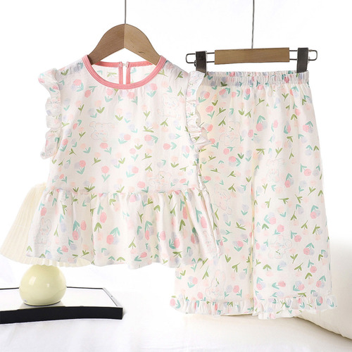 Conjunto De Ropa De Dormir Creativa Casual De Verano Para Ni