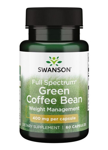 Grano De Café Verde 400mg 60cápsulas Pérdida De Peso Swanson