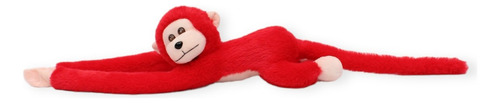 Chango De Peluche Rojo 65cm Largo Juguete Animales Suave