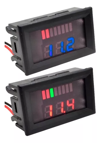 Voltimetro indicador de batería 12v