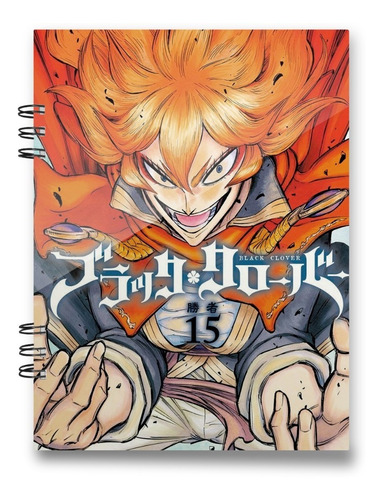 Imagen 4 de 4 de Black Clover Cuaderno 15x20 Cms Media Carta 100 Hojas