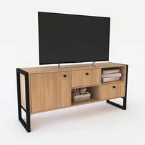 Comprar Mueble Tv Rack Delos Dst03 Tv 50 1 Puerta 2 Cajones Color Marrón claro
