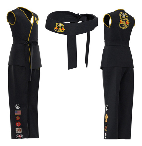 Karate Kid Cobra Kai Taekwondo Halloween Cosplay Disfraz