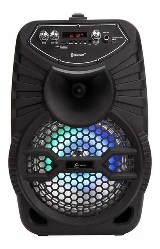 Imagem 1 de 2 de Alto-falante Lenoxx CA100 portátil com bluetooth preto 110V/220V
