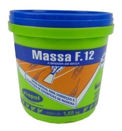 Massa Para Calafetar F12 Viapol 1,65kg Imbuia